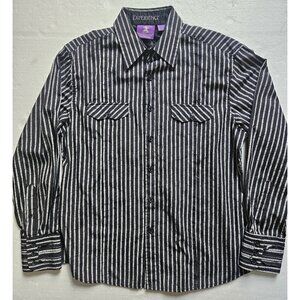 Jimi Hendrix Purple Label Embroidered  L/S Button-Up Dress Shirt Men's L